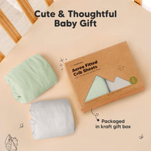 Load image into Gallery viewer, 2-Pack Aereo Fitted Crib Sheets (Sage)
