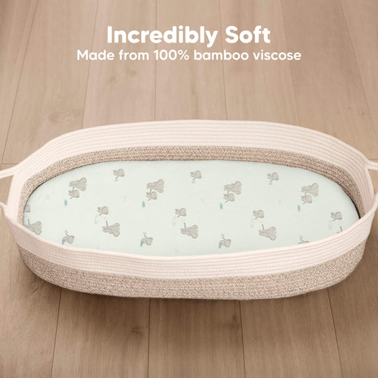 2-Pack Isla Fitted Bassinet Sheets