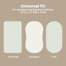 Load image into Gallery viewer, 2-Pack Isla Fitted Bassinet Sheets (Herb)
