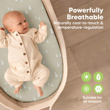 Load image into Gallery viewer, 2-Pack Isla Fitted Bassinet Sheets (Pine Grove)
