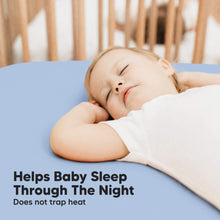 Load image into Gallery viewer, Isla Fitted Crib Sheets (Blue Flax)
