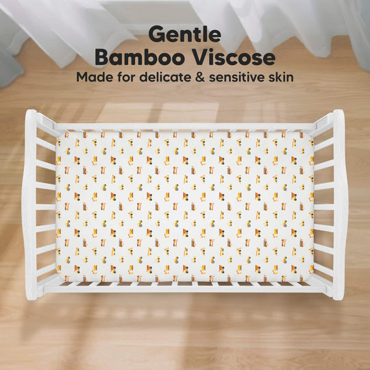 Isla Fitted Crib Sheets (Construction)