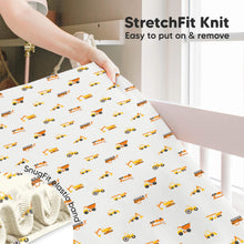 Load image into Gallery viewer, Isla Fitted Crib Sheets (Construction)
