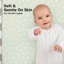 Load image into Gallery viewer, Isla Fitted Crib Sheets (Herb)
