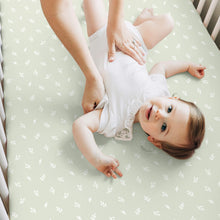Load image into Gallery viewer, Isla Fitted Crib Sheets (Herb)
