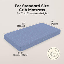 Load image into Gallery viewer, Isla Fitted Crib Sheets (Marine Muse)
