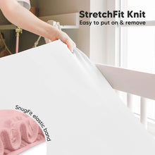 Load image into Gallery viewer, Isla Fitted Crib Sheets (Rose)
