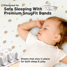 Load image into Gallery viewer, Isla Fitted Mini Crib Sheets (Nibbles/Bruce)
