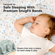 Load image into Gallery viewer, Isla Fitted Mini Crib Sheets (Prairie)
