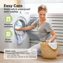 Load image into Gallery viewer, Easy Care - Stays soft &amp; waterproof after washes (Machine washable and Dryer-friendly) (Wash care: Cold wash with similar colors, Low tumble dry, and No softeners, bleach &amp; dry cleaning)

