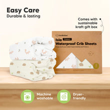 Load image into Gallery viewer, 2-Pack Isla [Protect+] Waterproof Crib Sheets (Nibbles/Bruce)
