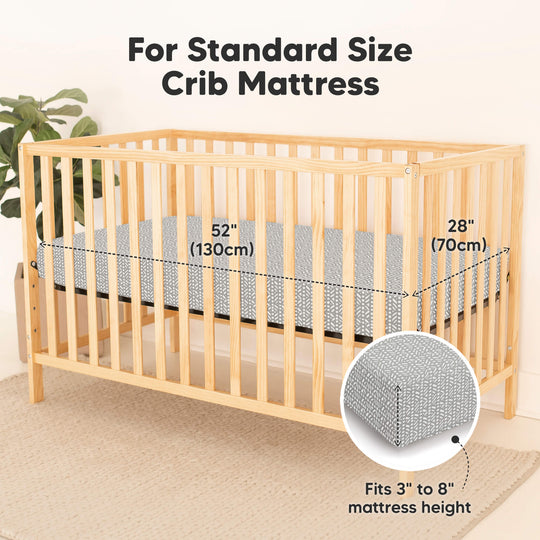 2-Pack Isla [Protect+] Waterproof Crib Sheets (Nordic)
