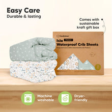 Load image into Gallery viewer, 2-Pack Isla [Protect+] Waterproof Crib Sheets (Prairie)
