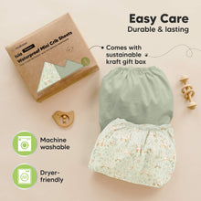 Load image into Gallery viewer, 2-Pack Isla [Protect+] Waterproof Mini Crib Sheets (Foxtrot)
