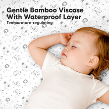 Load image into Gallery viewer, 2-Pack Isla [Protect+] Waterproof Mini Crib Sheets (KeaSafari)
