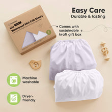 Load image into Gallery viewer, 2-Pack Isla [Protect+] Waterproof Mini Crib Sheets (Lilac)
