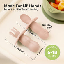 Load image into Gallery viewer, 2-Sets Lil’ Prep Baby Fork &amp; Spoon (Mellow)
