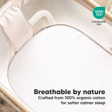 Load image into Gallery viewer, Breathable by nature - Crafted from 100% organic cotton for softer calmer sleep (OEKO-TEX Standard 100)
