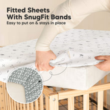 Load image into Gallery viewer, 2-Pack Lyra Muslin Crib Sheets (Nordic)
