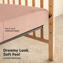 Load image into Gallery viewer, 2-Pack Lyra Muslin Crib Sheets (Russet)
