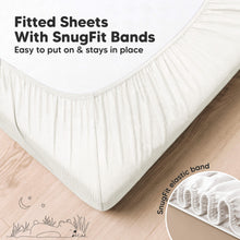 Load image into Gallery viewer, 2-Pack Lyra Muslin Crib Sheets (Soft White)
