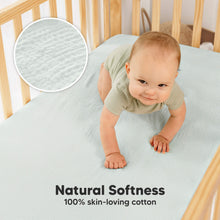 Load image into Gallery viewer, 2-Pack Lyra Muslin Crib Sheets (Willow)
