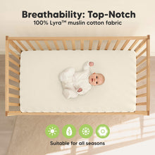 Load image into Gallery viewer, 2-Pack Lyra Muslin Crib Sheets (Willow)
