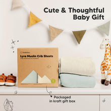 Load image into Gallery viewer, 2-Pack Lyra Muslin Crib Sheets (Willow)

