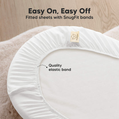 Easy On, Easy Off - Fitted sheets with SnugFit bands (Quality elastic band)
 32413949526202