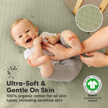 Load image into Gallery viewer, 2-Pack Mavy Protect+ Waterproof Crib Mattress Protector (Avocado)
