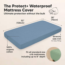 Load image into Gallery viewer, 2-Pack Quin Protect+ Waterproof Crib Mattress Protector (Lagoon)
