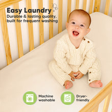 Load image into Gallery viewer, 2-Pack Quin Protect+ Waterproof Crib Mattress Protector (Ecru)
