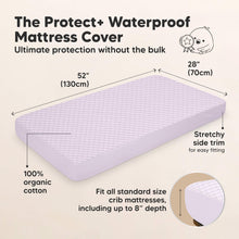 Load image into Gallery viewer, 2-Pack Quin Protect+ Waterproof Crib Mattress Protector (Lilac)
