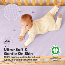 Load image into Gallery viewer, 2-Pack Quin Protect+ Waterproof Crib Mattress Protector (Lilac)
