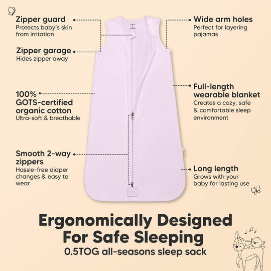 2-Pack Snooze Sleep Sacks (Lilac)