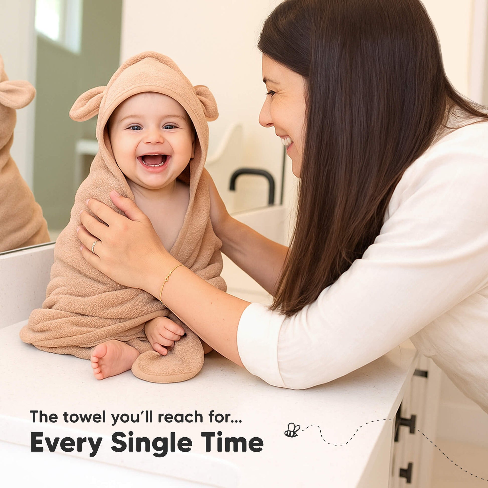 Everyday snuggle towel designed to be the one parents reach for every single time. 30288574283962