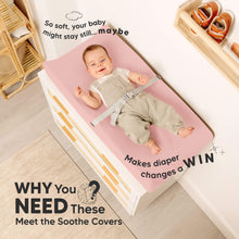 Load image into Gallery viewer, 2-Pack Soothe Changing Pad Covers (Rose)
