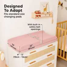 Load image into Gallery viewer, 2-Pack Soothe Changing Pad Covers (Rose)
