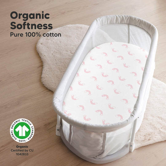 2-Pack Soothe Fitted Bassinet Sheets (Dreamland)