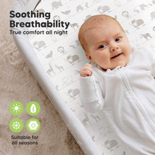 Load image into Gallery viewer, 2-Pack Soothe Fitted Bassinet Sheets (Savannah)
