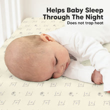 Load image into Gallery viewer, Soothe Fitted Crib Sheet (Bumble Bear)

