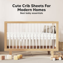 Load image into Gallery viewer, Soothe Fitted Crib Sheet (Bumble Bear)
