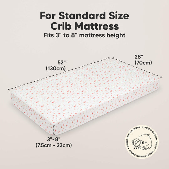 Soothe Fitted Crib Sheet (Butterflies)