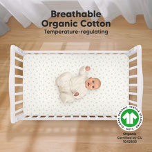 Load image into Gallery viewer, Soothe Fitted Crib Sheet (Herb)
