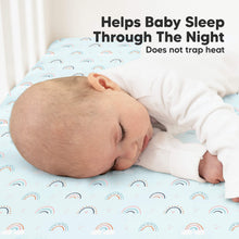 Load image into Gallery viewer, Soothe Fitted Crib Sheet (Jolly Rainbow)
