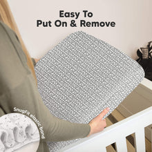 Load image into Gallery viewer, Soothe Fitted Crib Sheet (Nordic)
