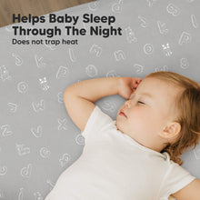 Load image into Gallery viewer, Soothe Fitted Mini Crib Sheet (ABC Land)
