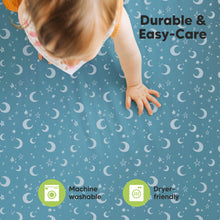 Load image into Gallery viewer, Soothe Fitted Mini Crib Sheet (Dragon Tale)
