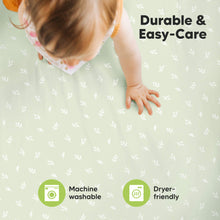 Load image into Gallery viewer, Soothe Fitted Mini Crib Sheet (Herb)

