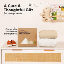 Load image into Gallery viewer, Soothe Fitted Mini Crib Sheet (Khaki)
